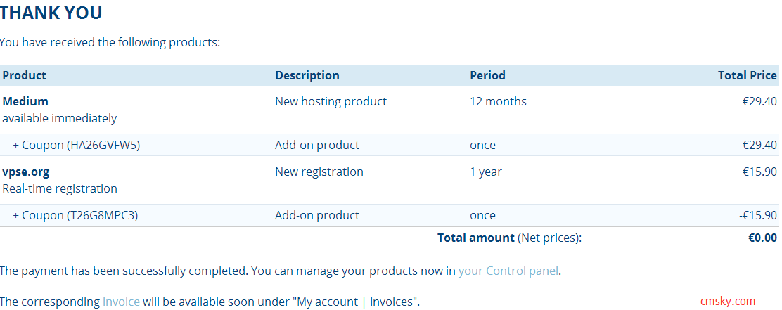 easyname免费域名